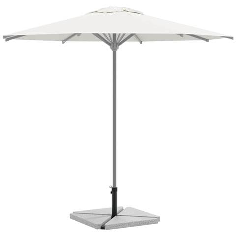 Set Base per Ombrellone da Giardino 5 pz in Granito e Acciaio - Foto 2