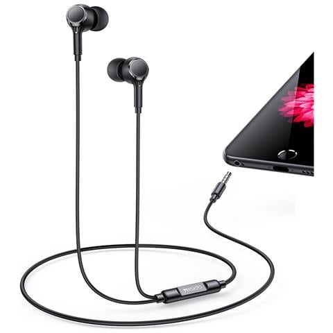 Auricolari Cablati - Nero - Foto 1