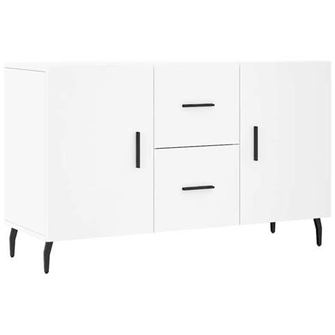 Credenza Bianca 100x36x60 cm in Legno Multistrato - Foto 1