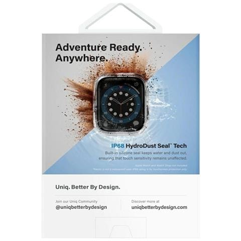 Custodia Nera Per Apple Watch 42mm Con Vetro Uniq - Foto 2