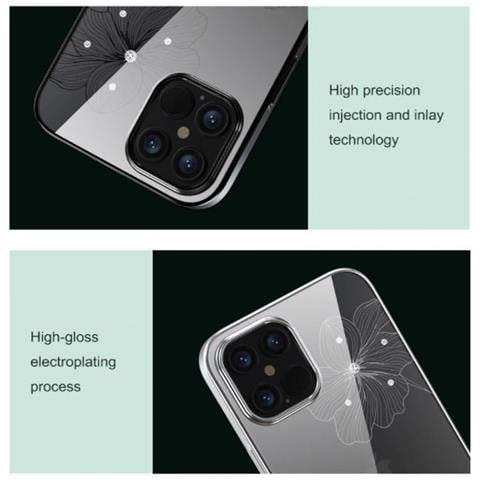 Custodia Blu Per Iphone 12 Mini Con Elementi Swarovski - Foto 1