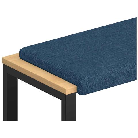 Cuscino per panchina Tessuto Blu Profondità 35 cm - Foto 1