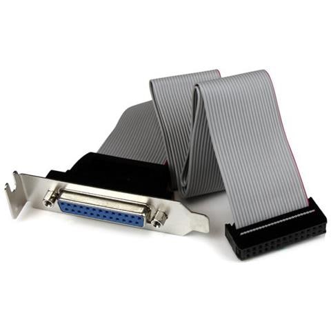 Adattatore cavo collettore porta parallela 40 cm basso profilo con staffa - DB25 (F) a IDC26 - Foto 1