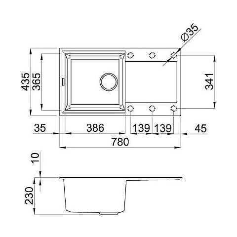 LAV. EASY 290 78x43.5 1VG ANTRACITE 59 ANTRACITE 5 - Foto 2
