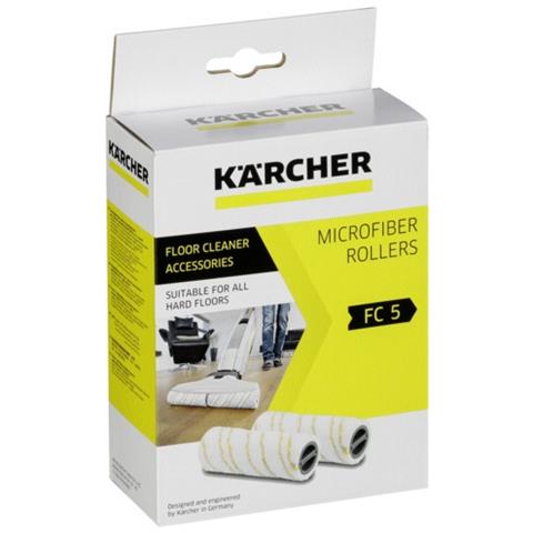 Set rulli gialli microfibra Karcher 20550060 per lavapavimenti FC5  - Foto 1