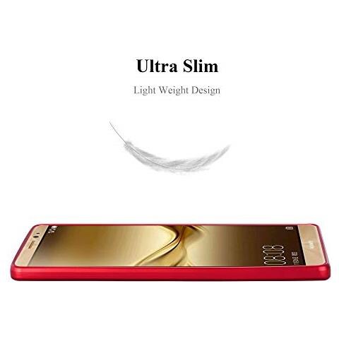 Custodia Compatibile Con Huawei Mate 8 In Rosso Metallico - Coperchio Protettivo In Silicone Tpu Flessibile - Foto 2
