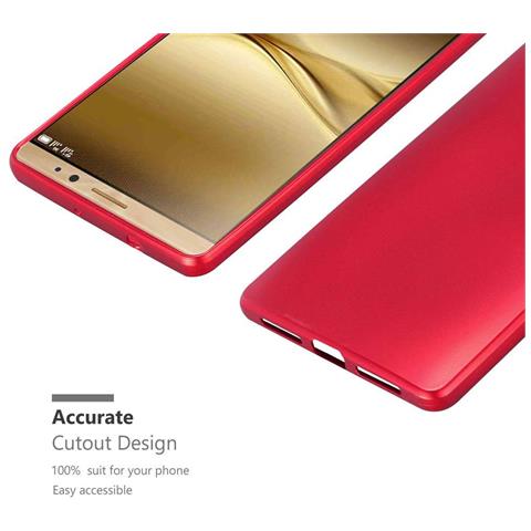 Custodia Compatibile Con Huawei Mate 8 In Rosso Metallico - Coperchio Protettivo In Silicone Tpu Flessibile - Foto 8