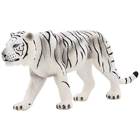 Mojo Statua Forma Di Tigre Dipinta A Mano Bianco Colorato Giocattolo Da Collezione 387.013 - Foto 1