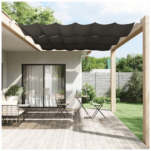 Paravento Verticale Antracite 140x270 Cm In Tessuto Oxford - Foto 2