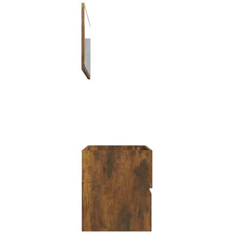 Set Mobili Da Bagno 2 Pz Rovere Fumo In Legno Multistrato - Foto 10