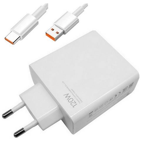Caricabatterie Originale Casa Mdy-13-ee 120w Fast Turbo Charge + Cavo Usb-c White Bulk - Foto 1