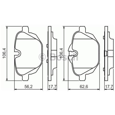 Kit Pastiglie Freno 986494432 - Foto 1
