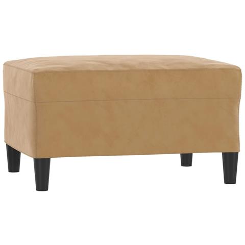 Poggiapiedi Marrone 70x55x41 Cm In Velluto - Foto 1