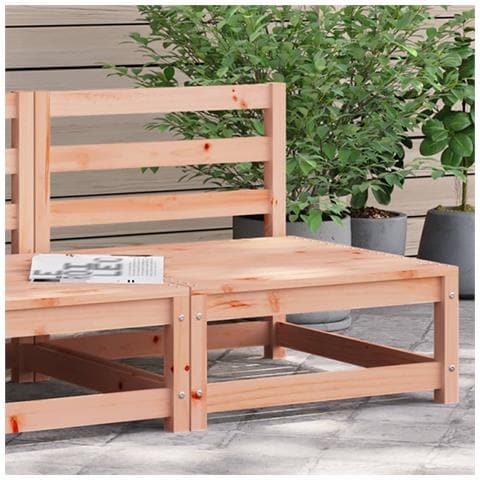 Divano Giardino Senza Braccioli 70x70x67 cm Massello Douglas - Foto 1