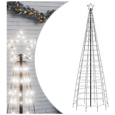 Luce Albero di Natale con Picchetti 570LED Bianco Freddo 300cm - Foto 1