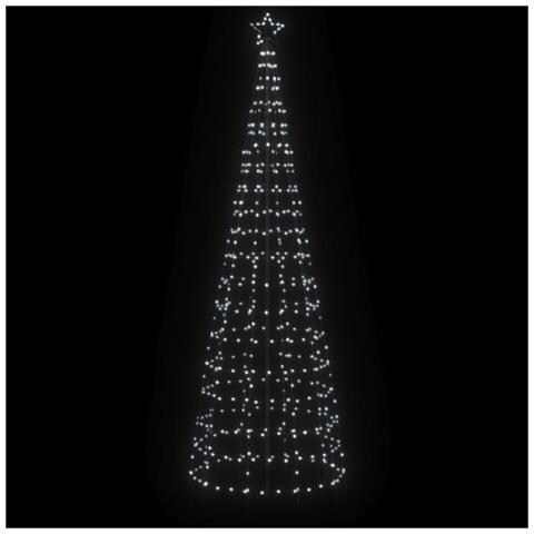Luce Albero di Natale con Picchetti 570LED Bianco Freddo 300cm - Foto 2