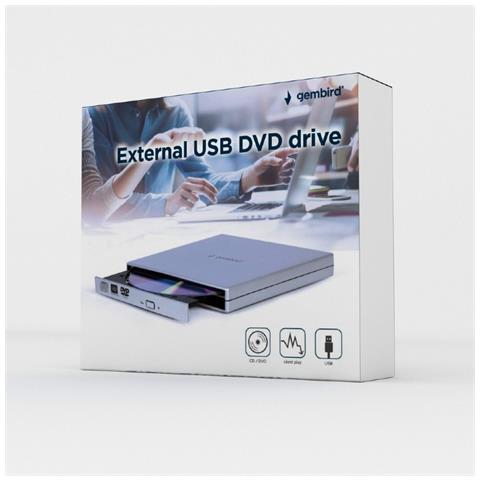 DVD-USB-02-SV lettore di disco ottico DVD±RW Argento - Foto 5