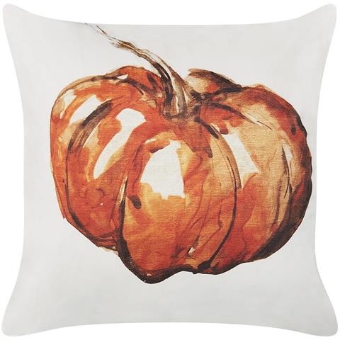 Cuscino Decorativo Curbita Velluto 45 X 45 Cm Motivo Di Piante Beige - Foto 5