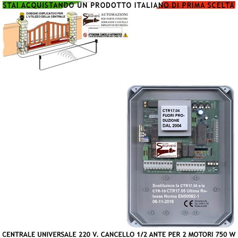 Ctr17 Pm8000 Centrale Cancello 2 Ante 220 V Universale Regolazioni A Trimmer Selezione Funzione - Foto 1