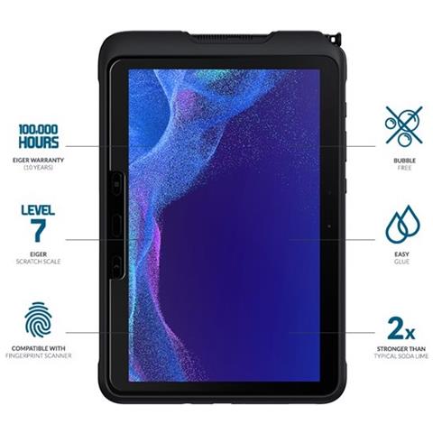 Pellicola Per Galaxy Tab Active Pro 10.1"" / 4 Pro Vetro Temperato 2,5d, Trasparente - Foto 3