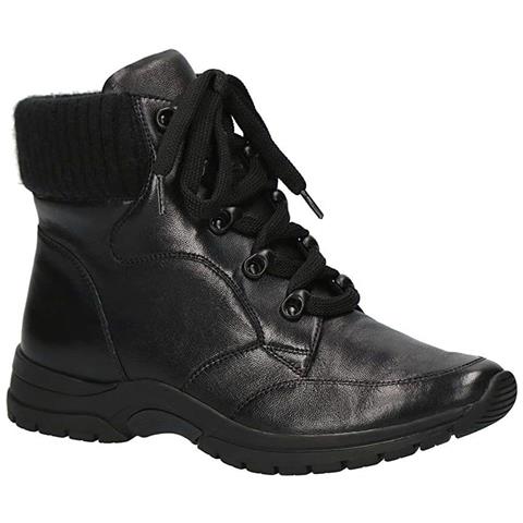 Black Casual Closed Booties Stivaletti Pelle Scarpe Donna Nero Eu 37, 9-25255-29-040 - Foto 2