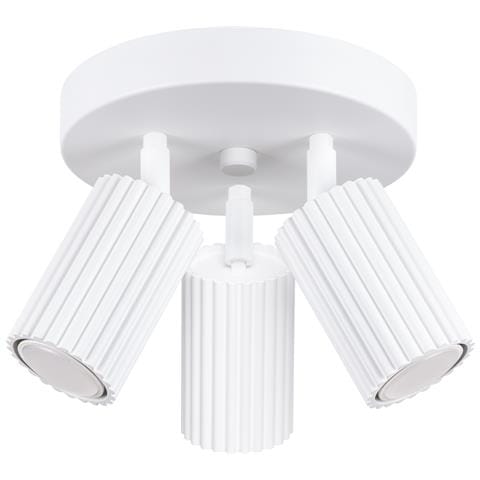 Lampada Da Soffitto Karbon 3p Bianco Sl. 1544 - Minimalista Lampada Da Soffitto Bianco 18x19.5x19.5 Cm - Foto 1