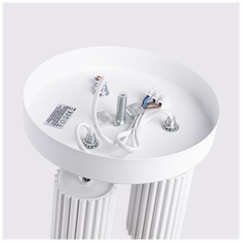 Lampada Da Soffitto Karbon 3p Bianco Sl. 1544 - Minimalista Lampada Da Soffitto Bianco 18x19.5x19.5 Cm - Foto 8