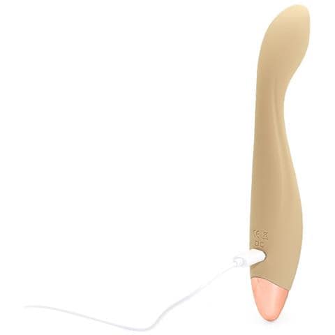Vibratore A Bacchetta Discreto 10 Modalità Di Vibrazione Impermeabile Beige - Foto 2