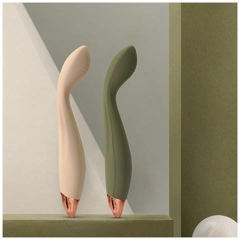 Vibratore A Bacchetta Discreto 10 Modalità Di Vibrazione Impermeabile Beige - Foto 4