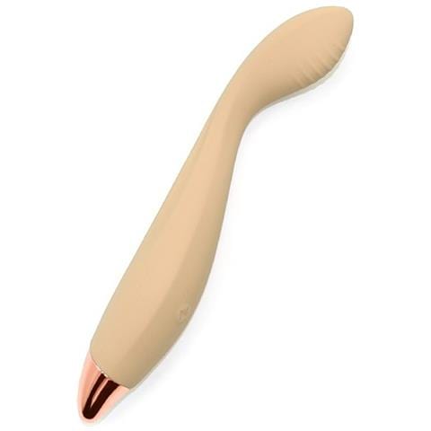 Vibratore A Bacchetta Discreto 10 Modalità Di Vibrazione Impermeabile Beige - Foto 1