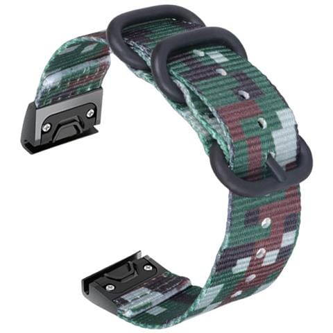 Cinturino Per Orologio Garmin Quick Release Fenix 5x 6x In Nylon Tattico 26 Mm - Foto 1