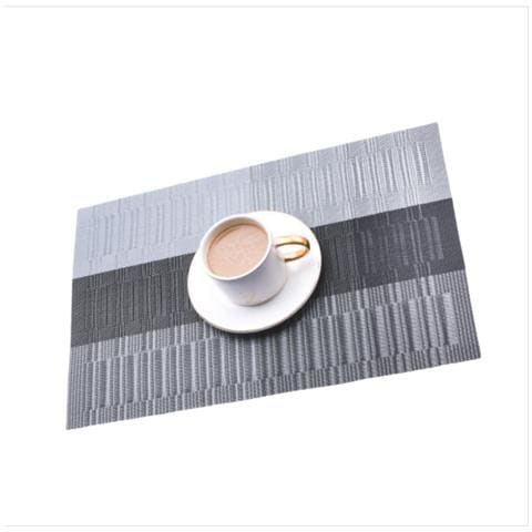 Set Di 2 Tovagliette Classiche Marroni Per Hotel E Ristoranti Black+grey - Foto 1