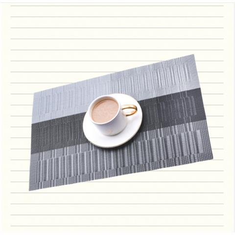 Set Di 2 Tovagliette Classiche Marroni Per Hotel E Ristoranti Black+grey - Foto 2