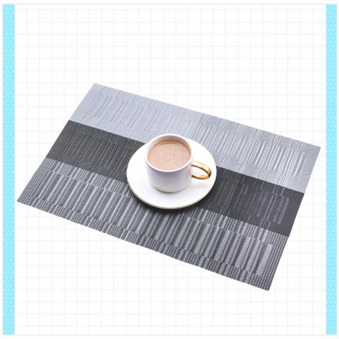 Set Di 2 Tovagliette Classiche Marroni Per Hotel E Ristoranti Black+grey - Foto 3