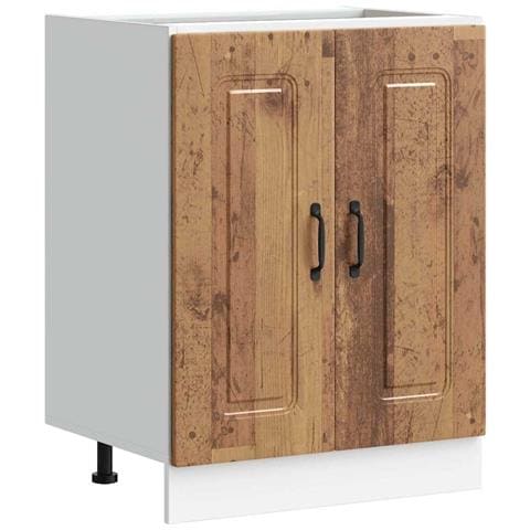 Mobile Base Lavello Kalmar Legno Vecchio 60x46x81,5 Cm - Foto 2