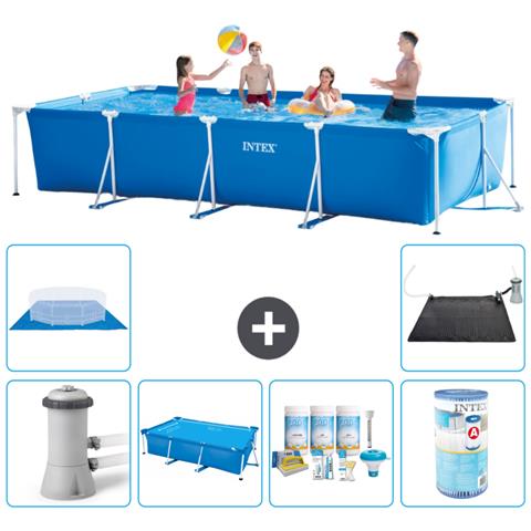 Piscina Fuori Terra - Rettangolo - 450x220x84 Cm - Blu - Include Accessori Coordinati A367 - Foto 1