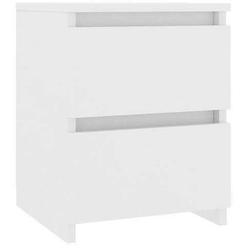 Lusso Casadino -  Comodino Bianco 30x30x40 Cm Legno Ingegnerizzato - Foto 1