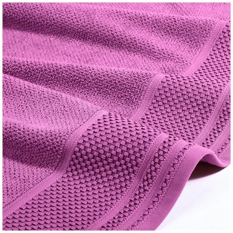 Asciugamano Con Ospite Spugnissima Gim In Cotone Colore Rosa Misura Cm 40x5560x100 - Foto 3