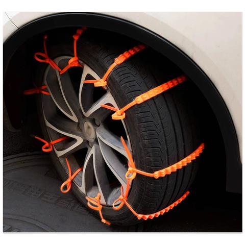 Catene Da Neve Da 10 Pezzi Per Auto, Strisce Di Trazione Antiscivolo Di Emergenza - Foto 2