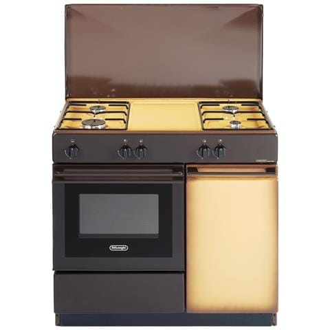 Cucina SGK 854 NM 4 Fuochi a Gas Forno a Gas Classe A Dimensioni 85 x 86 x 50 cm Colore Beige /Marrone - Foto 1