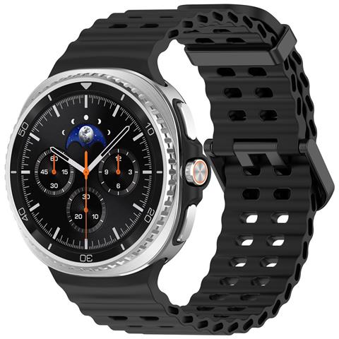 Cinturino Ocean Compatibile Con Samsung Watch8 E Watch8 Classic - Silicone Black - Foto 2