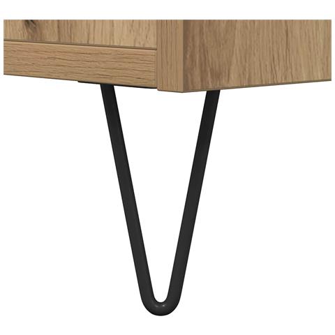 Tavolino da salotto rovere artigianale 80 x 80 x 36.5 cm - Foto 9