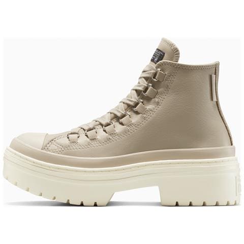 Chuck Taylor All Star Lugged Heel Platform Waterproof Leather A12981c, Donne, Beige, 35 - Foto 2