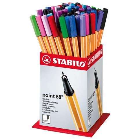 point 88 - Fineliner - Display con 60 fineliner - Foto 1