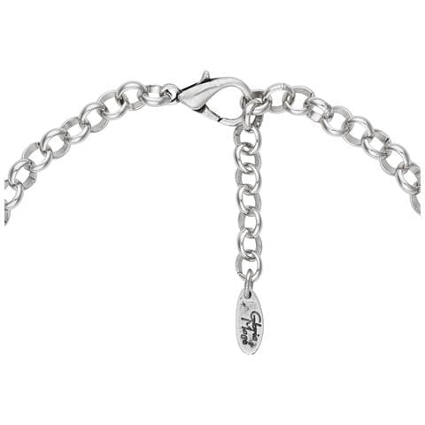 Collana Girocollo Placcata Argento Con Maglie - Foto 4