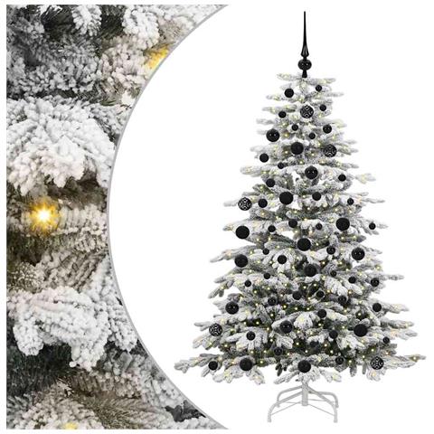 Albero di Natale Artificiale con Rami Pieghevoli Bianco 180 cm - Foto 1