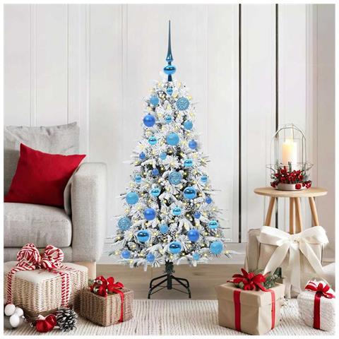 Albero di Natale Artificiale con Rami Pieghevoli Bianco 120 cm - Foto 2