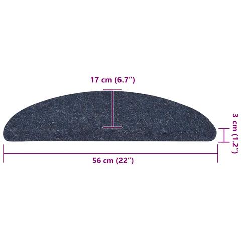 Tappetini Autoadesivi per Scale 30 pz Blu 56x17x3 cm - Foto 9