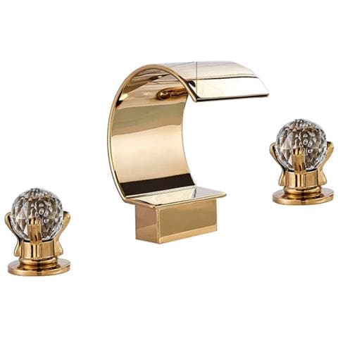 Rubinetto per lavabo da bagno, Blackswan, Cascada tipo M27, modello oro, misura 17,5 cm - Foto 1