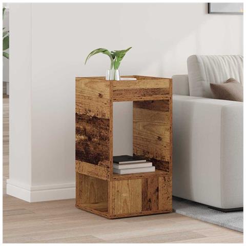 Tavolino Legno vecchio 30 x 30 x 56 cm Legno multistrato - Foto 2